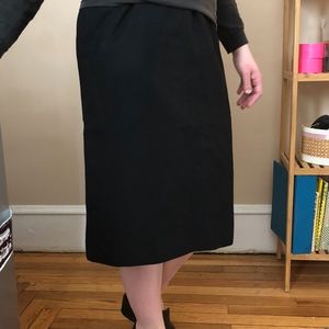 Vintage Jones New York Black Wool Skirt Size 12